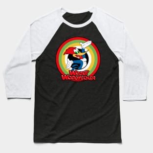 Woody Woodpecker Circle Style Baseball T-Shirt